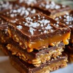 No-Bake Pretzel Bars with Salted Caramel