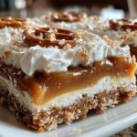 No-Bake Salted Caramel Pretzel Bars