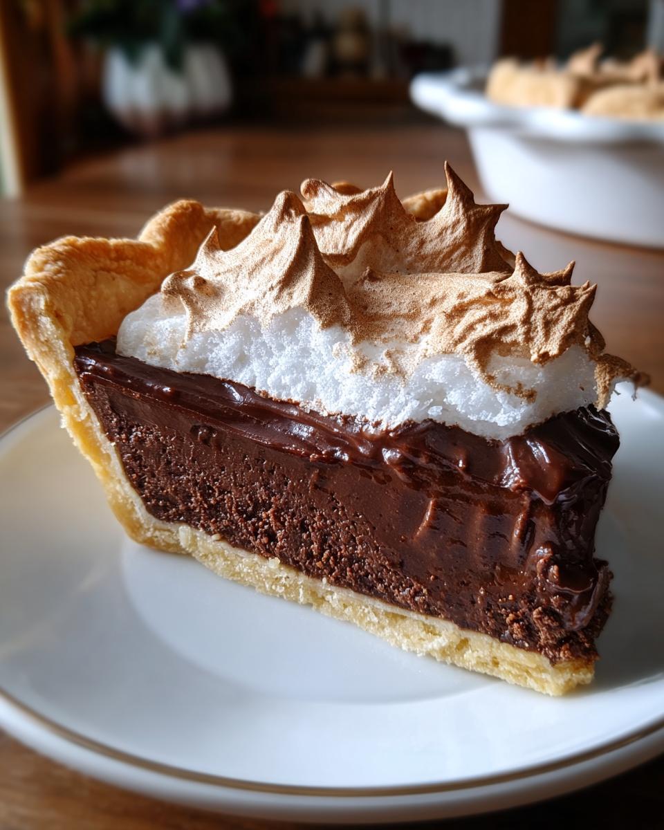 Old-Fashioned Chocolate Meringue Pie - detail 1