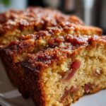 Old-Fashioned Rhubarb & Cinnamon Tea Cake