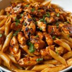 One-Pan Tangy Honey BBQ Chicken Penne