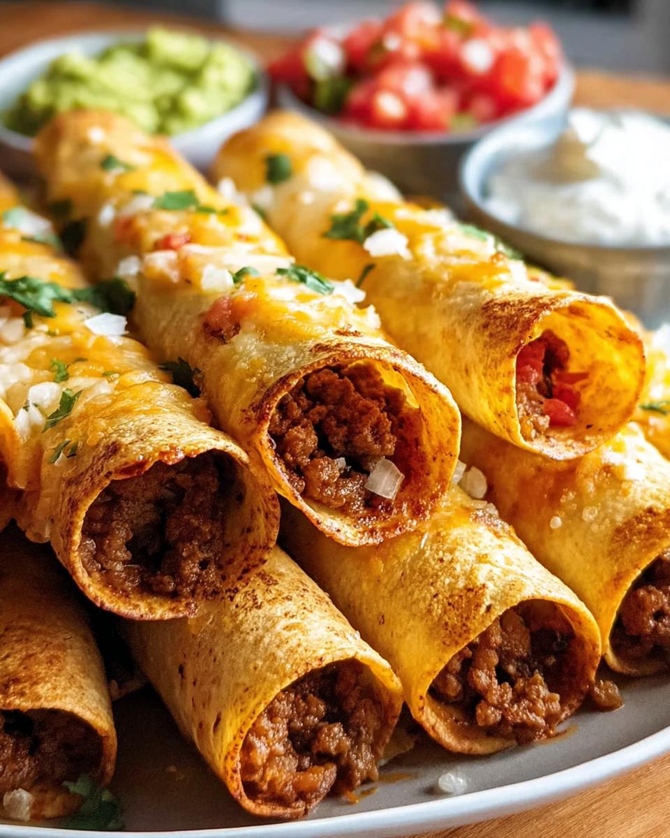 Oven-Baked Beef Taquitos - detail 1