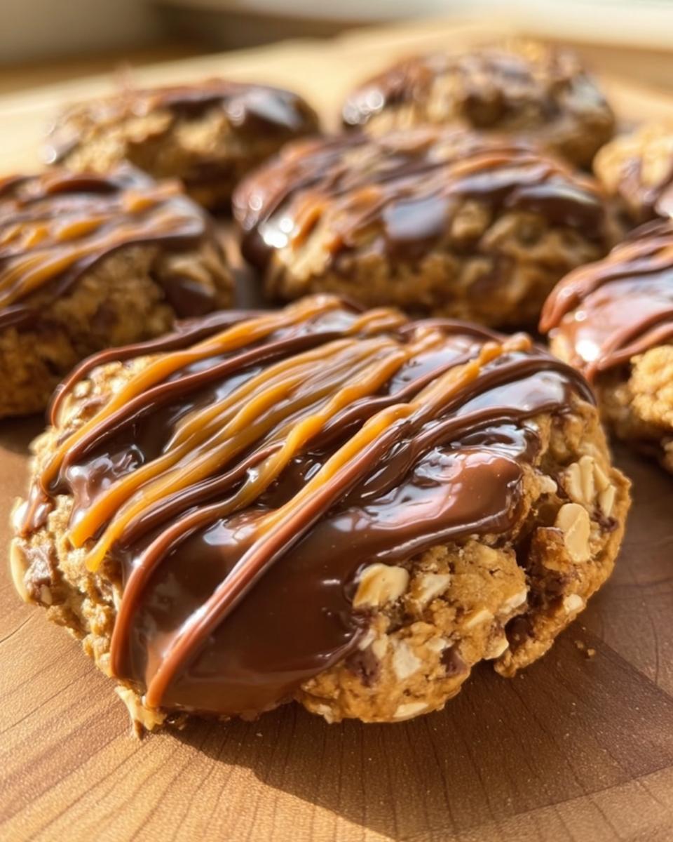 Peanut Butter Chocolate Caramel Cookies - detail 1