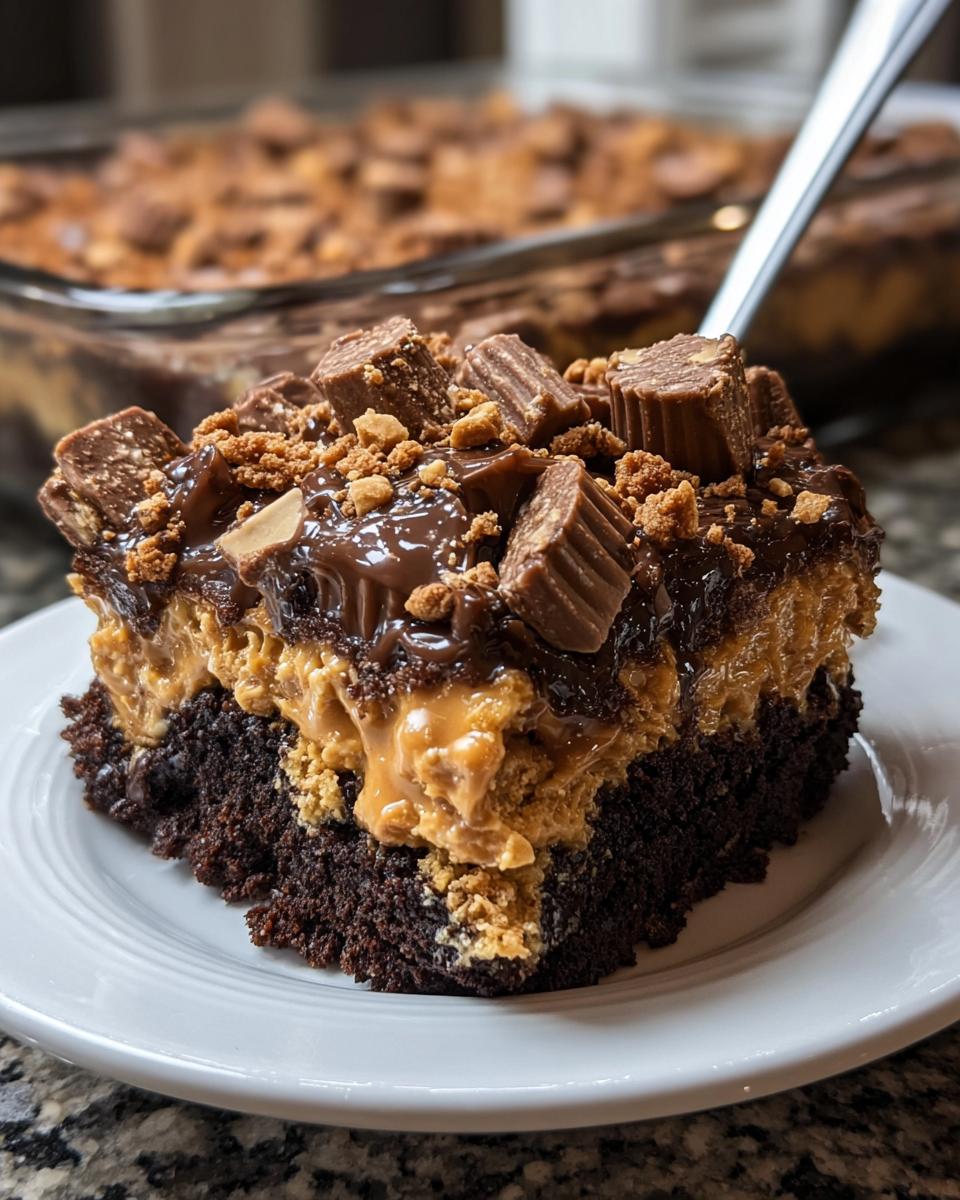 Peanut Butter Cup Dump Cake - detail 1