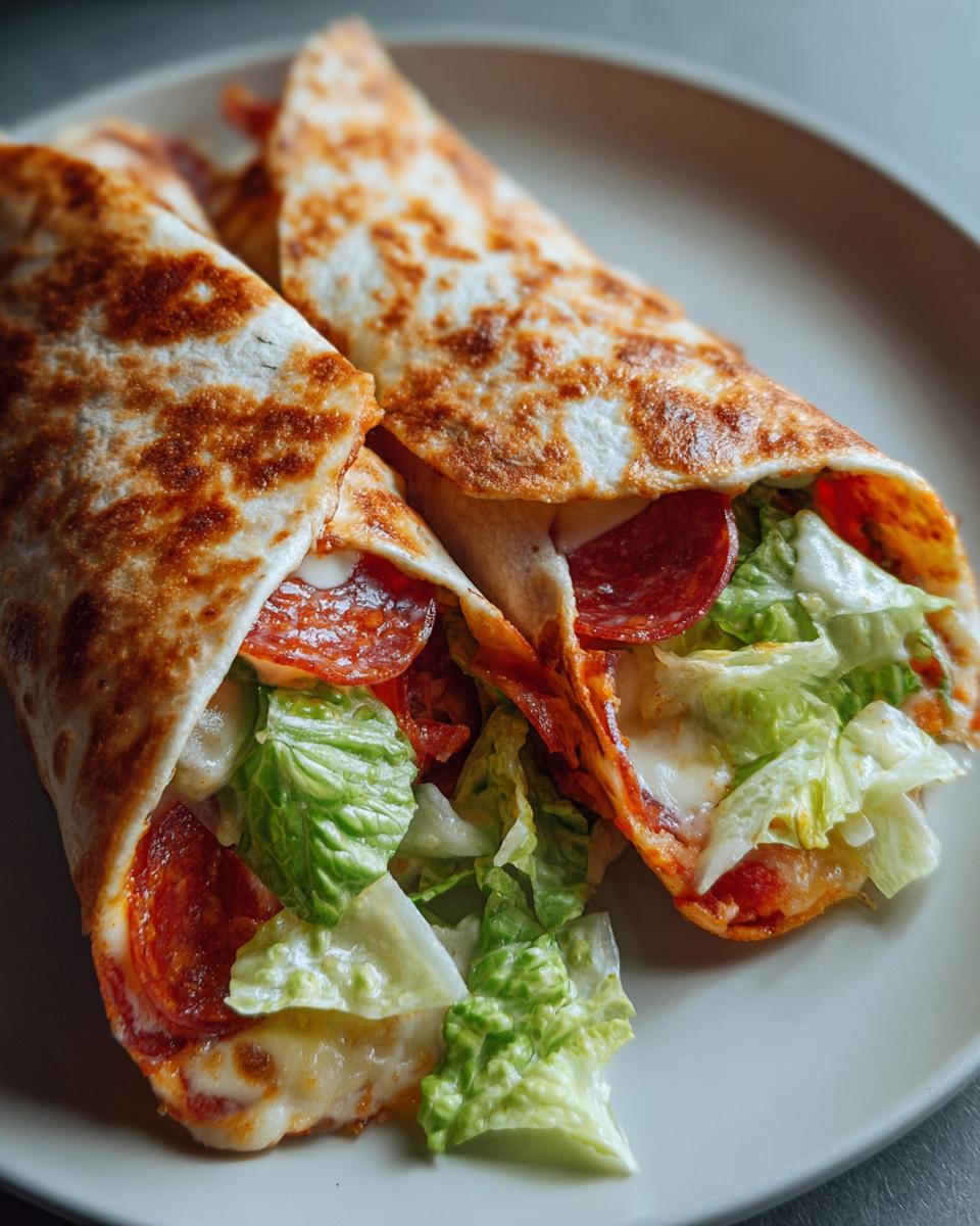 Pepperoni Pizza Caesar Wraps - detail 1