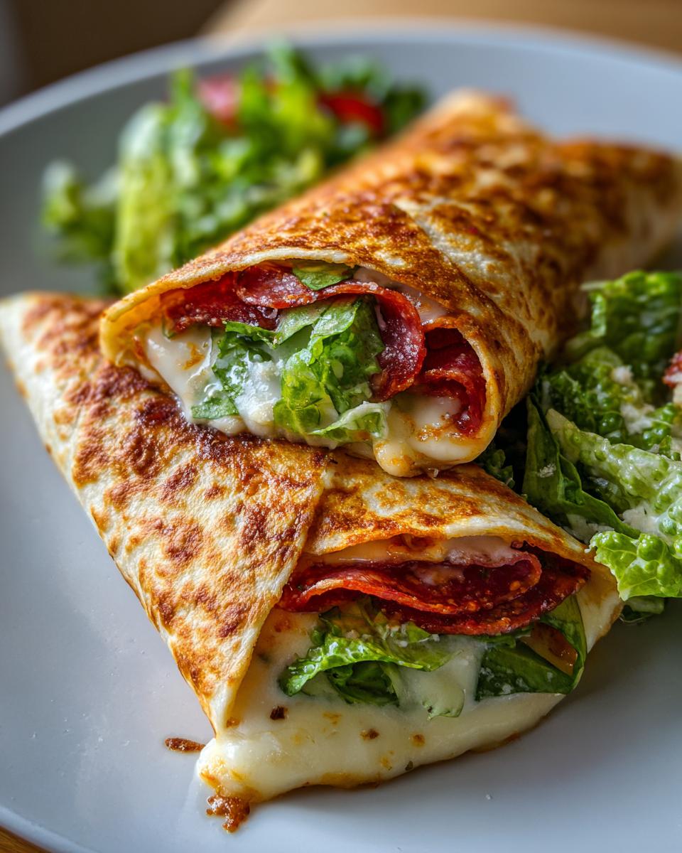 Pepperoni Pizza Caesar Wraps - detail 2