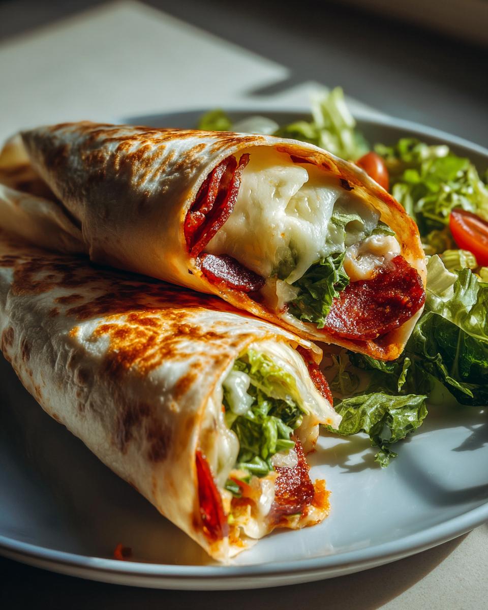 Pepperoni Pizza Caesar Wraps - detail 3