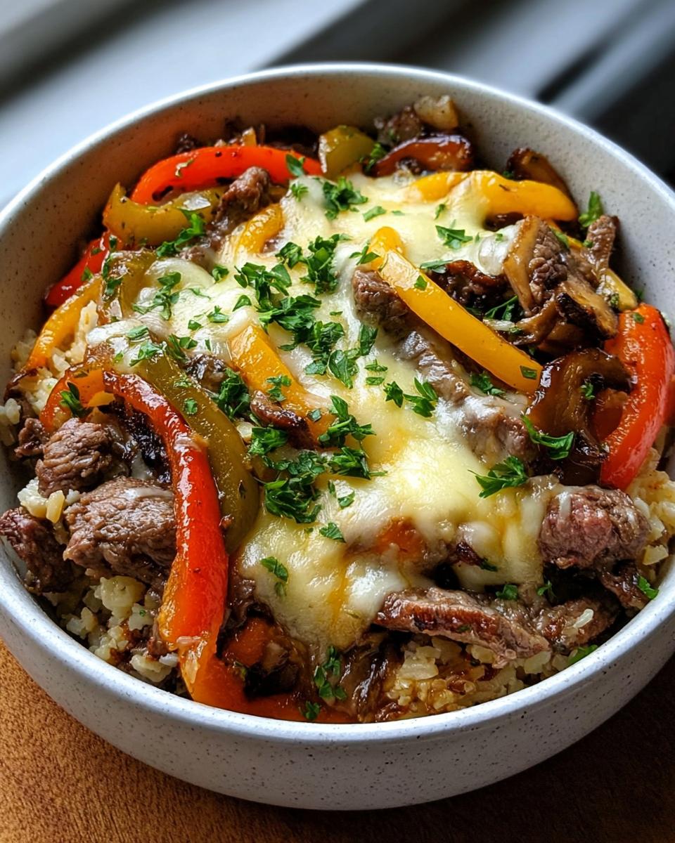 Philly Cheesesteak Bowls - detail 1