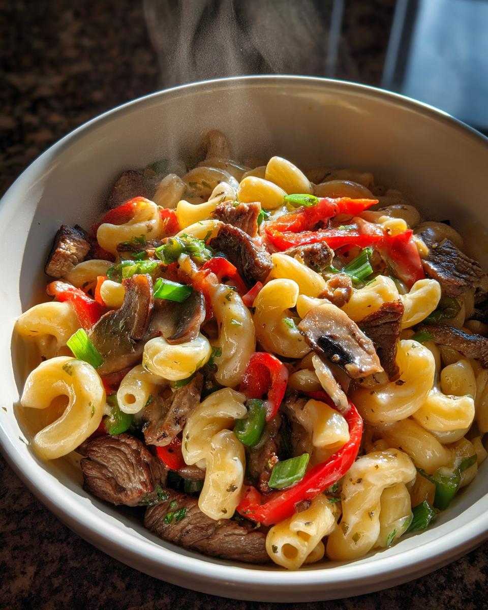 Philly Cheesesteak Pasta - detail 1