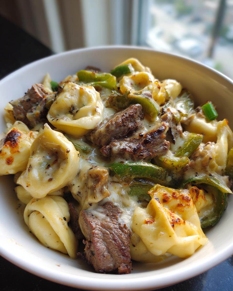 Philly Cheesesteak Tortellini Pasta - detail 1