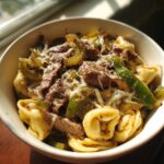 Philly Cheesesteak Tortellini Pasta