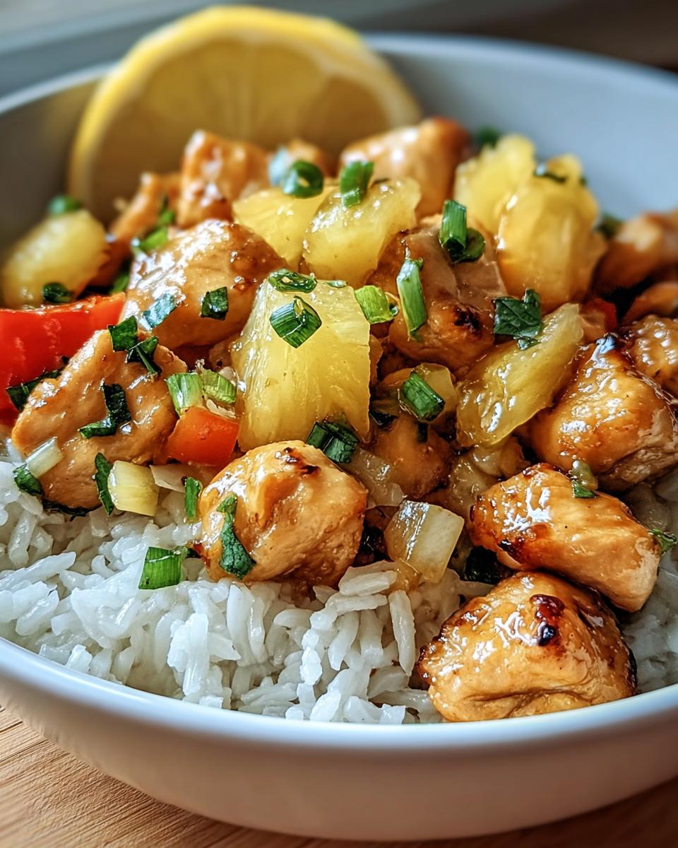 Pineapple Chicken and Rice - detail 1