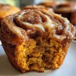 Pumpkin Cinnamon Roll Muffins