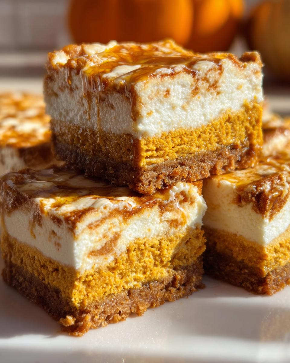 Pumpkin Cream Cheese Dream Bars - detail 1