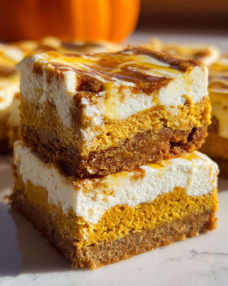 Pumpkin Cream Cheese Dream Bars - detail 2