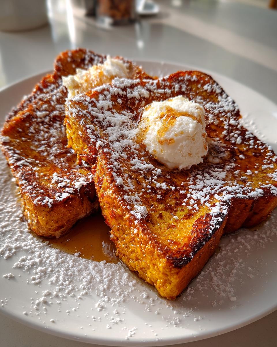 Pumpkin French Toast with Brown Sugar and Cinnamon Butter - detail 1