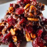 Quick No-Bake Cranberry Pecan Chocolate Clusters
