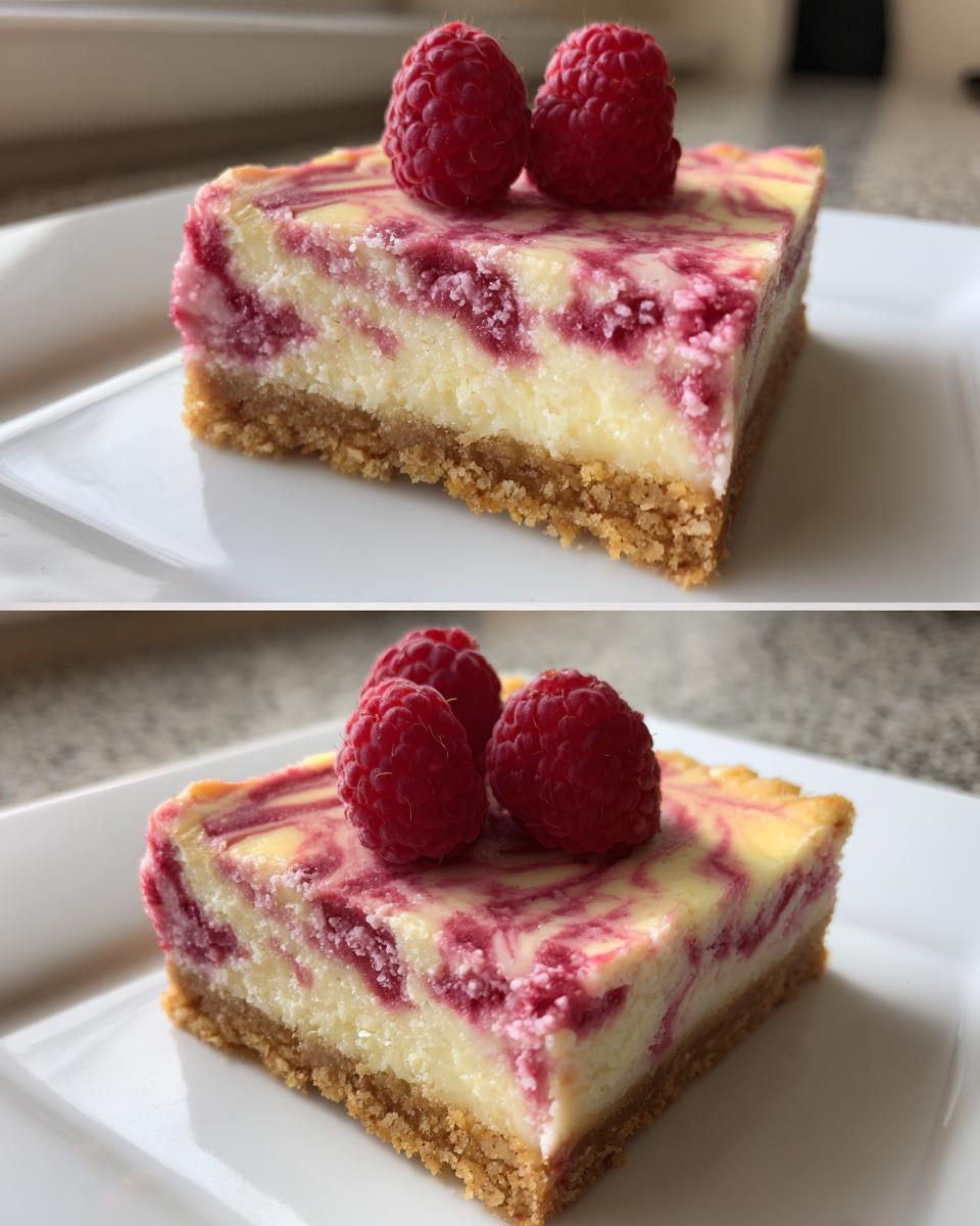 Raspberry Cheesecake Bars - detail 1