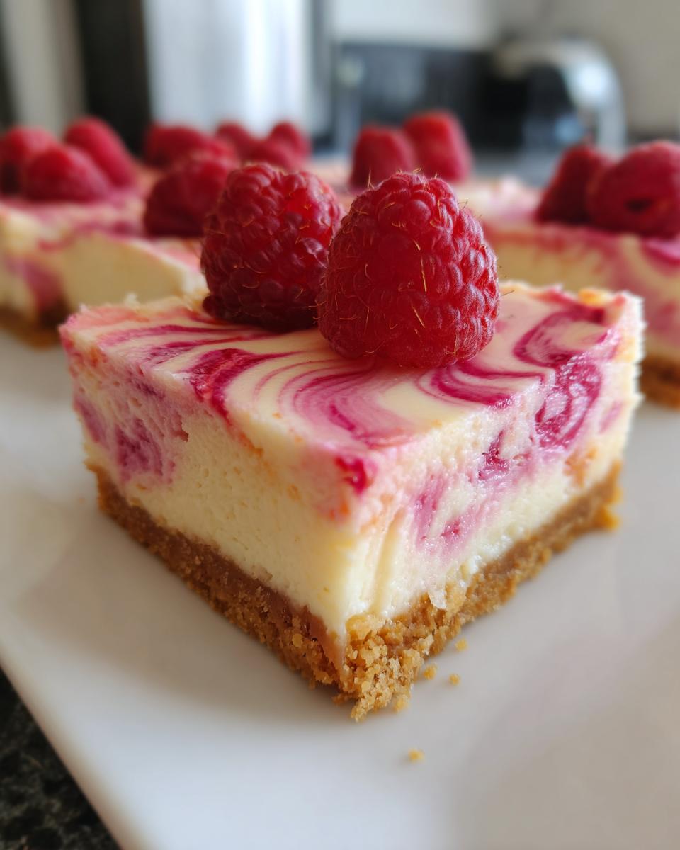 Raspberry Cheesecake Bars - detail 2