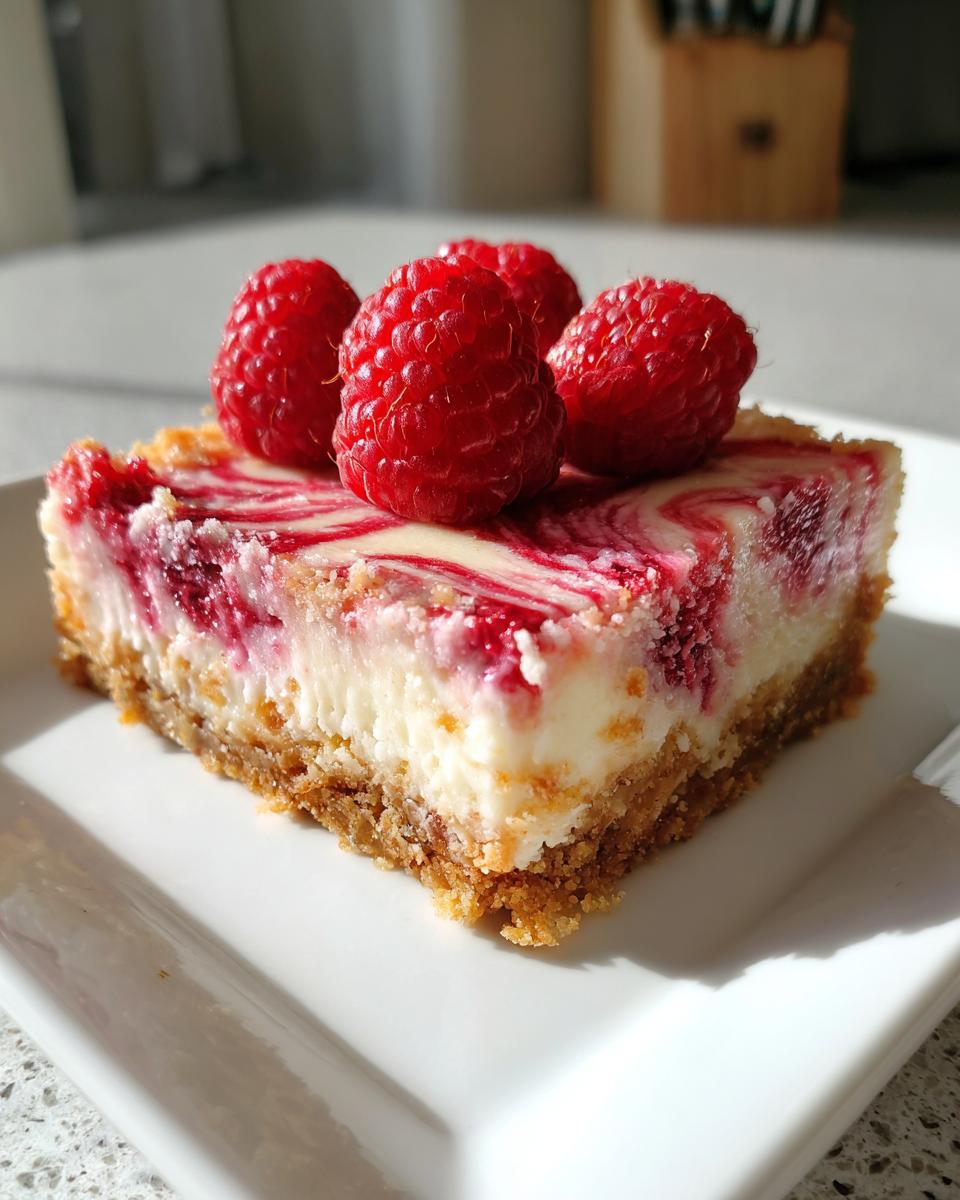 Raspberry Cheesecake Bars - detail 3