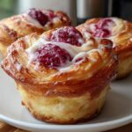 Raspberry Cream Cheese Cruffins
