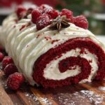 Red Velvet Yule Log