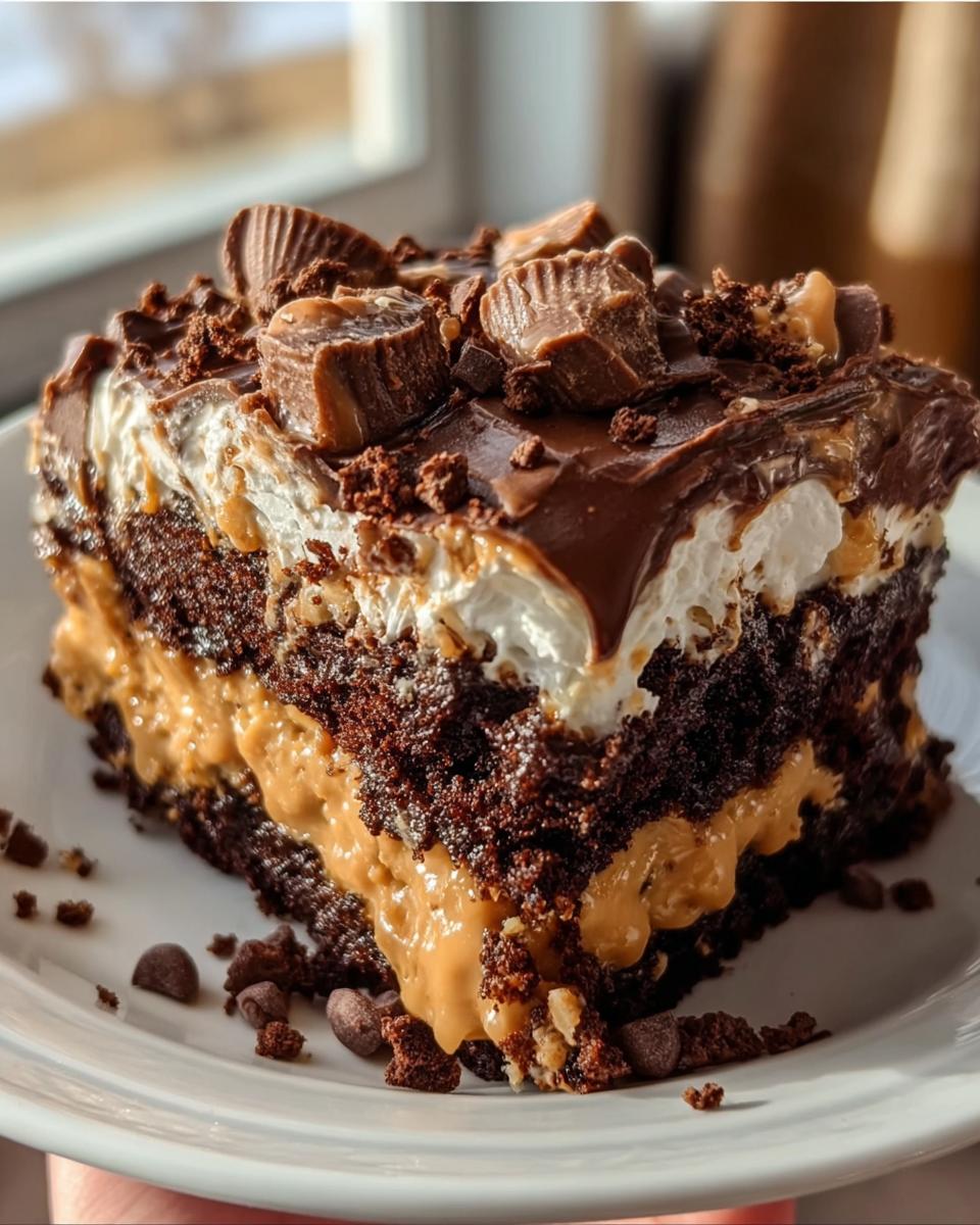 Reese’s Peanut Butter Earthquake Cake - detail 1