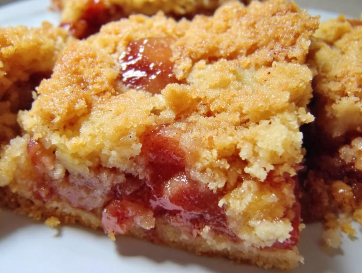 Rhubarb Dump Cake - detail 1