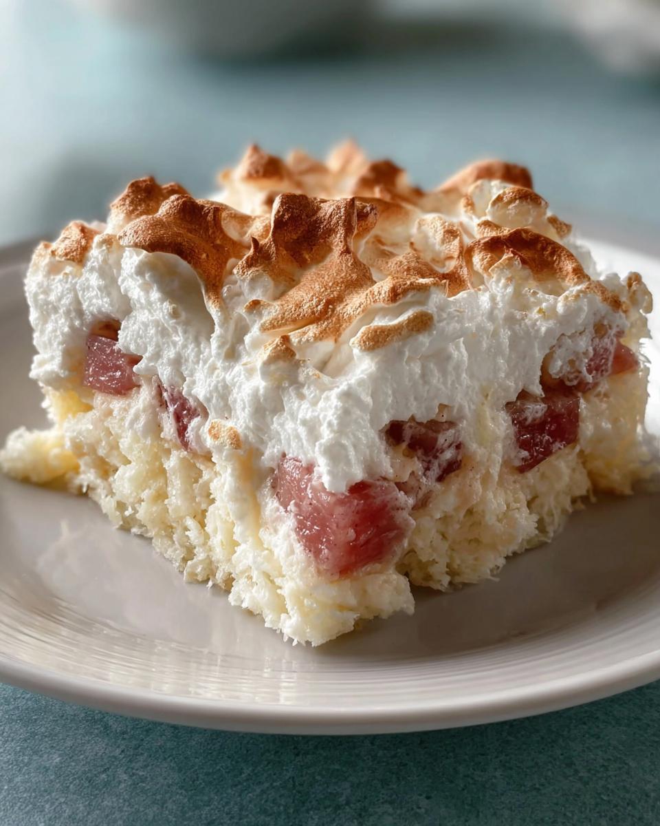 Rhubarb Fluff - detail 1