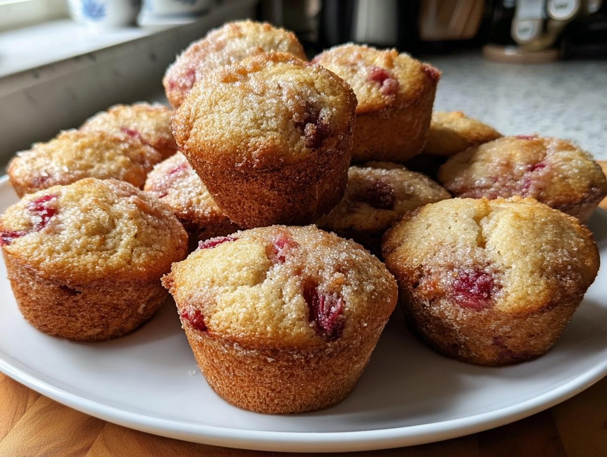 Rhubarb Muffins - detail 1