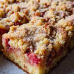 Rhubarb Snacking Cake