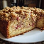 Rhubarb Sour Cream Coffee Cake