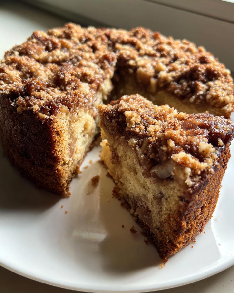 Rhubarb Sour Cream Coffee Cake - detail 2