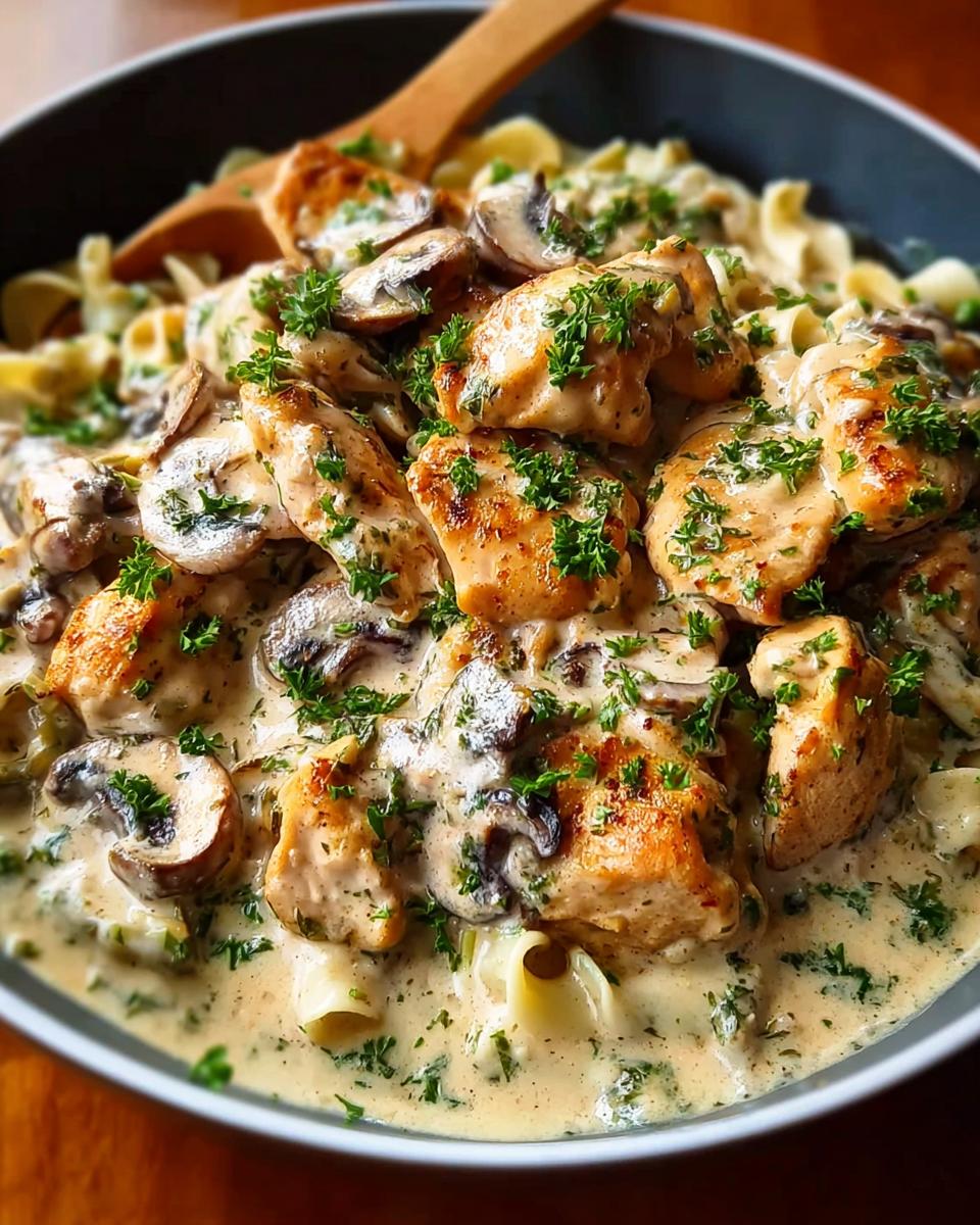 Rich Chicken Stroganoff