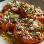 Roasted Sweet Potato Rounds with Honey & Feta