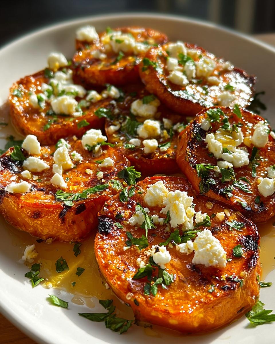 Roasted Sweet Potato Rounds with Honey & Feta - detail 1