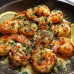 Ruth’s Chris Garlic Parmesan Shrimp Skillet