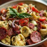 Salami-Mozzarella Tortellini Pasta Salad
