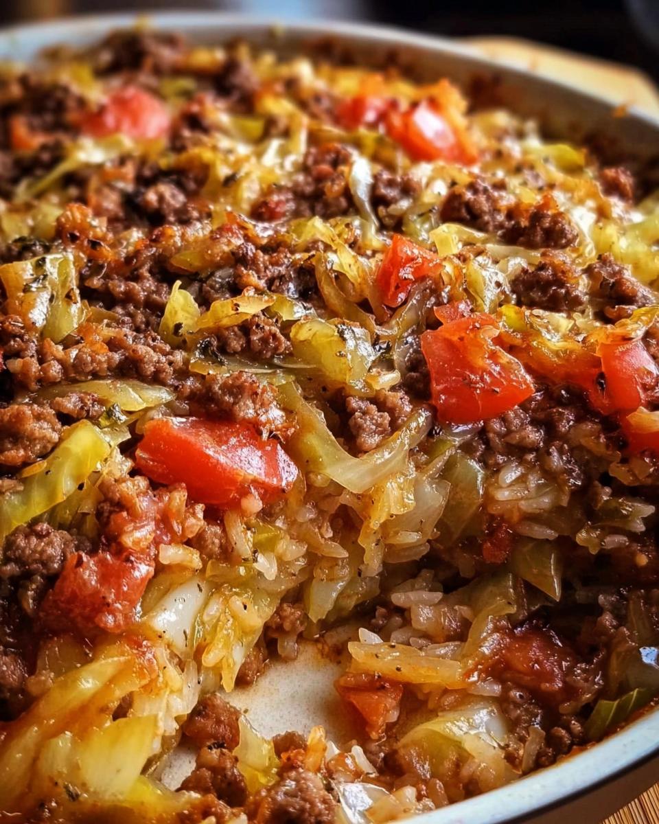 Savory Cabbage Beef Bake - detail 1