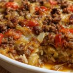 Savory Cabbage Beef Bake