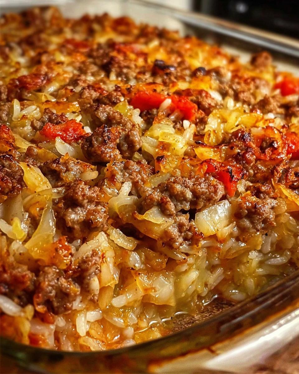 Savory Cabbage Beef Bake - detail 2