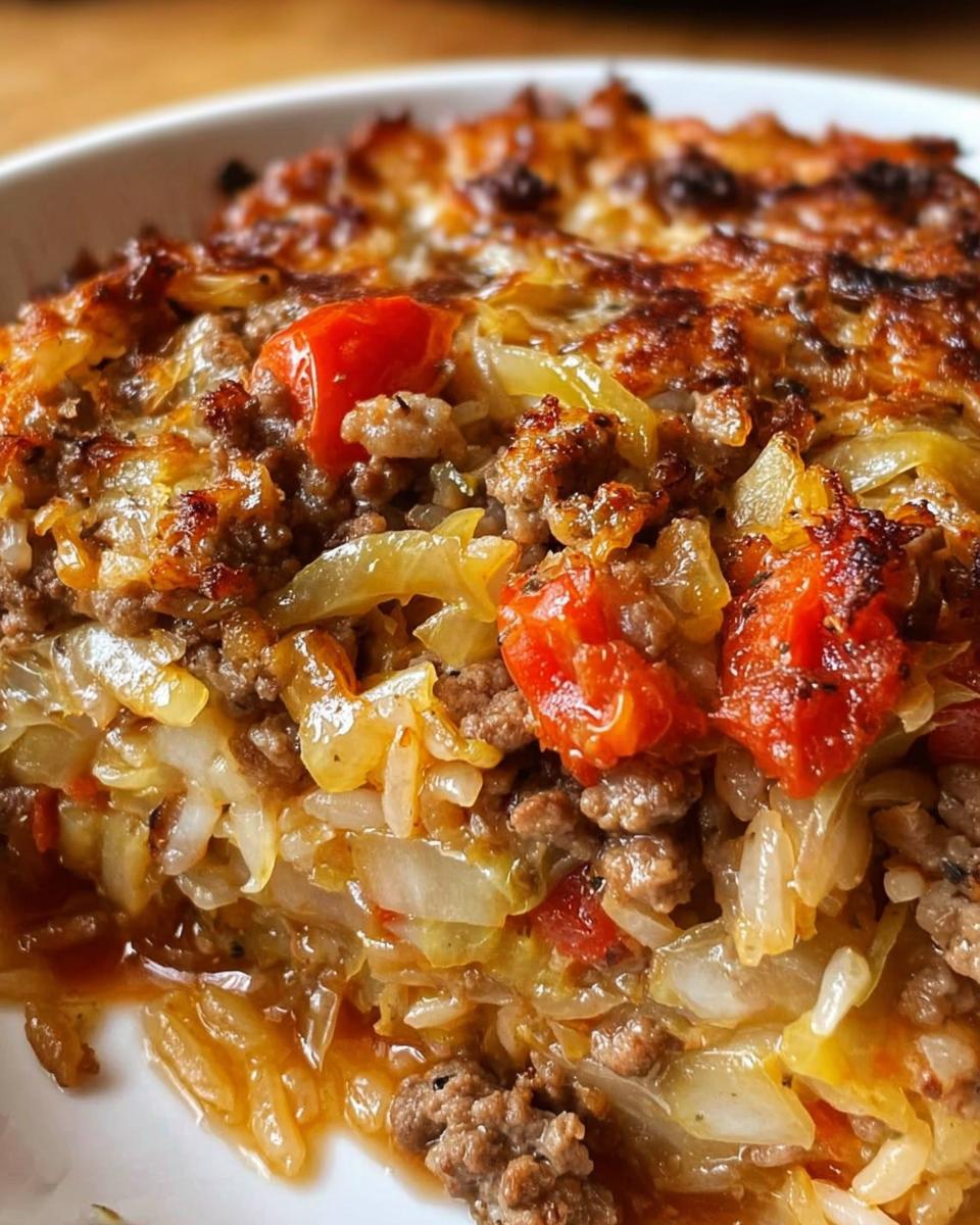 Savory Cabbage Beef Bake - detail 3