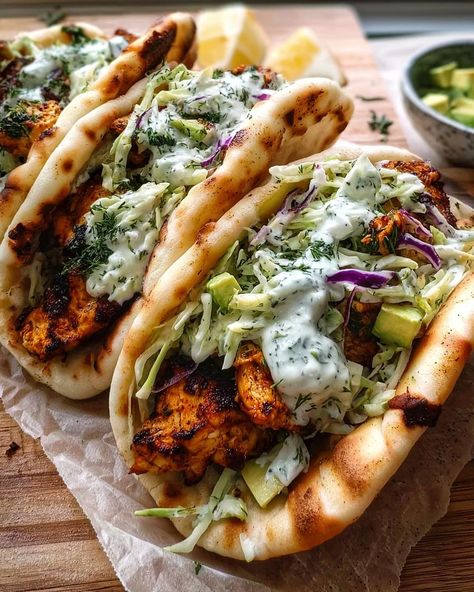 Sheet Pan Chicken Pitas with Herby Ranch - detail 1