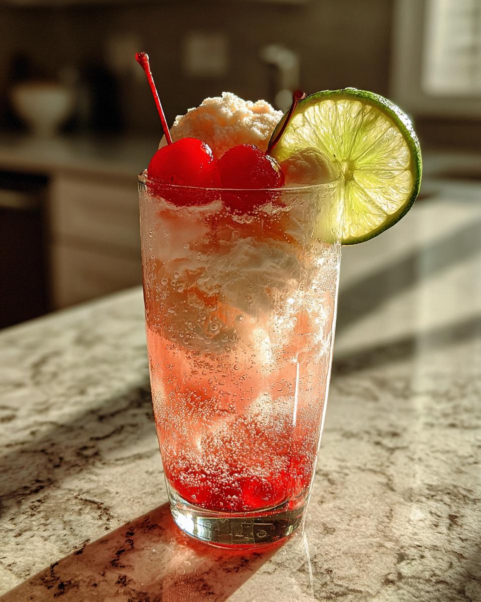 Shirley Temple Ice Cream Float - detail 1