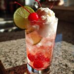 Shirley Temple Ice Cream Float