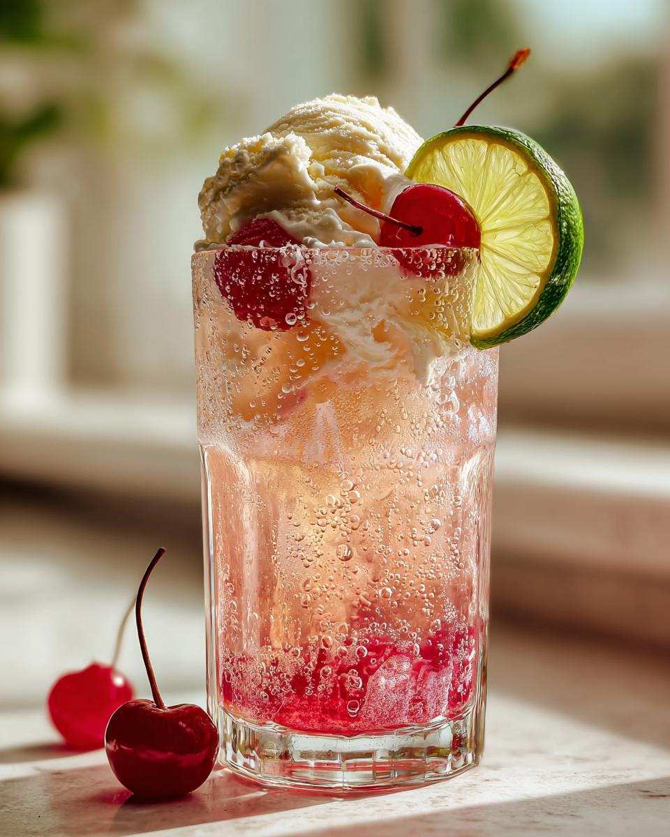 Shirley Temple Ice Cream Float - detail 2
