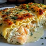 Shrimp & Crab Alfredo Lasagna Roll-Ups