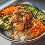 Shrimp Rice Bowls with Spicy Mayo