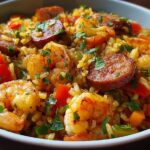 Shrimp Sausage Dirty Rice