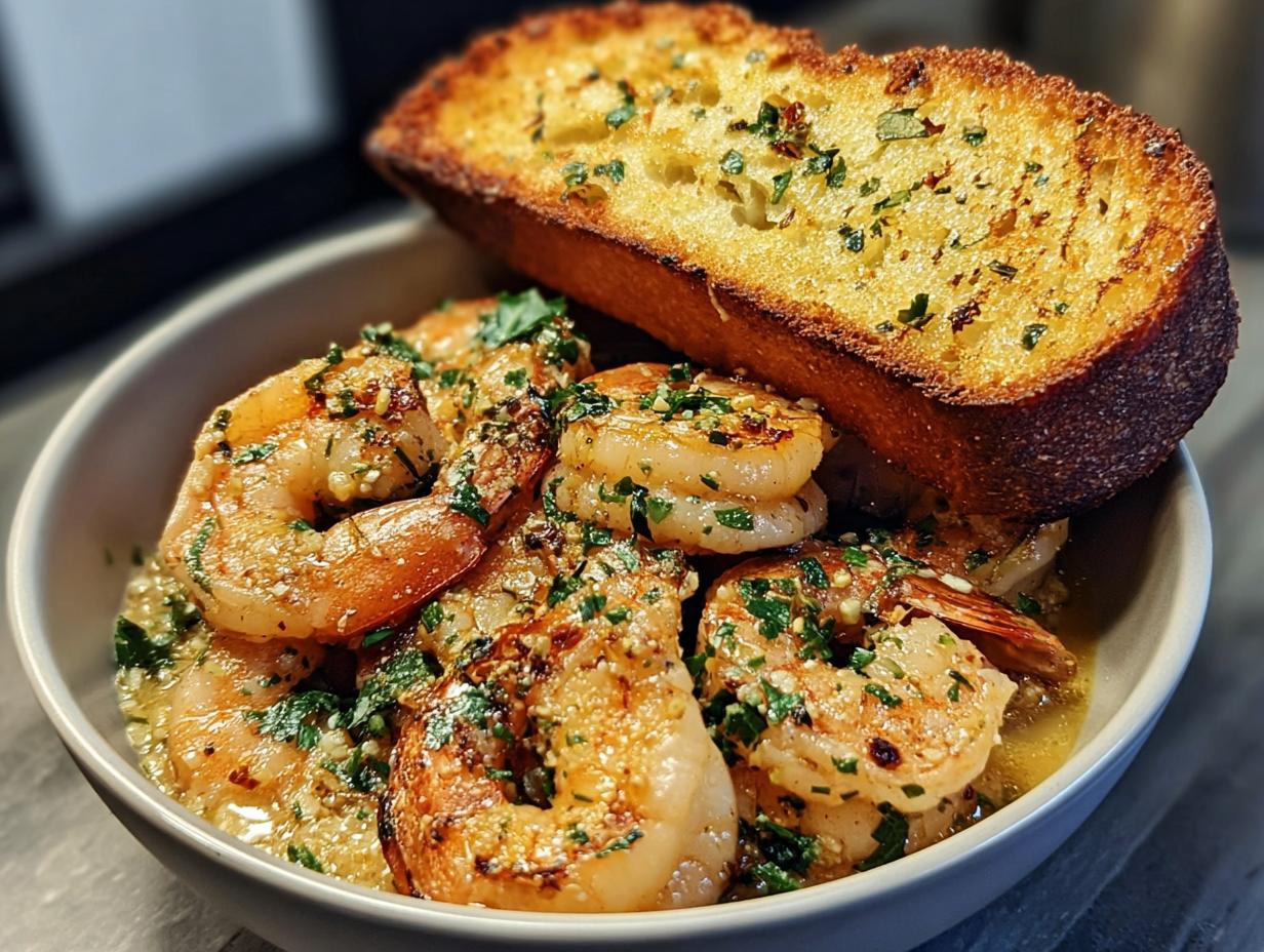 Shrimp Scampi Bowls with Garlic Bread - detail 1